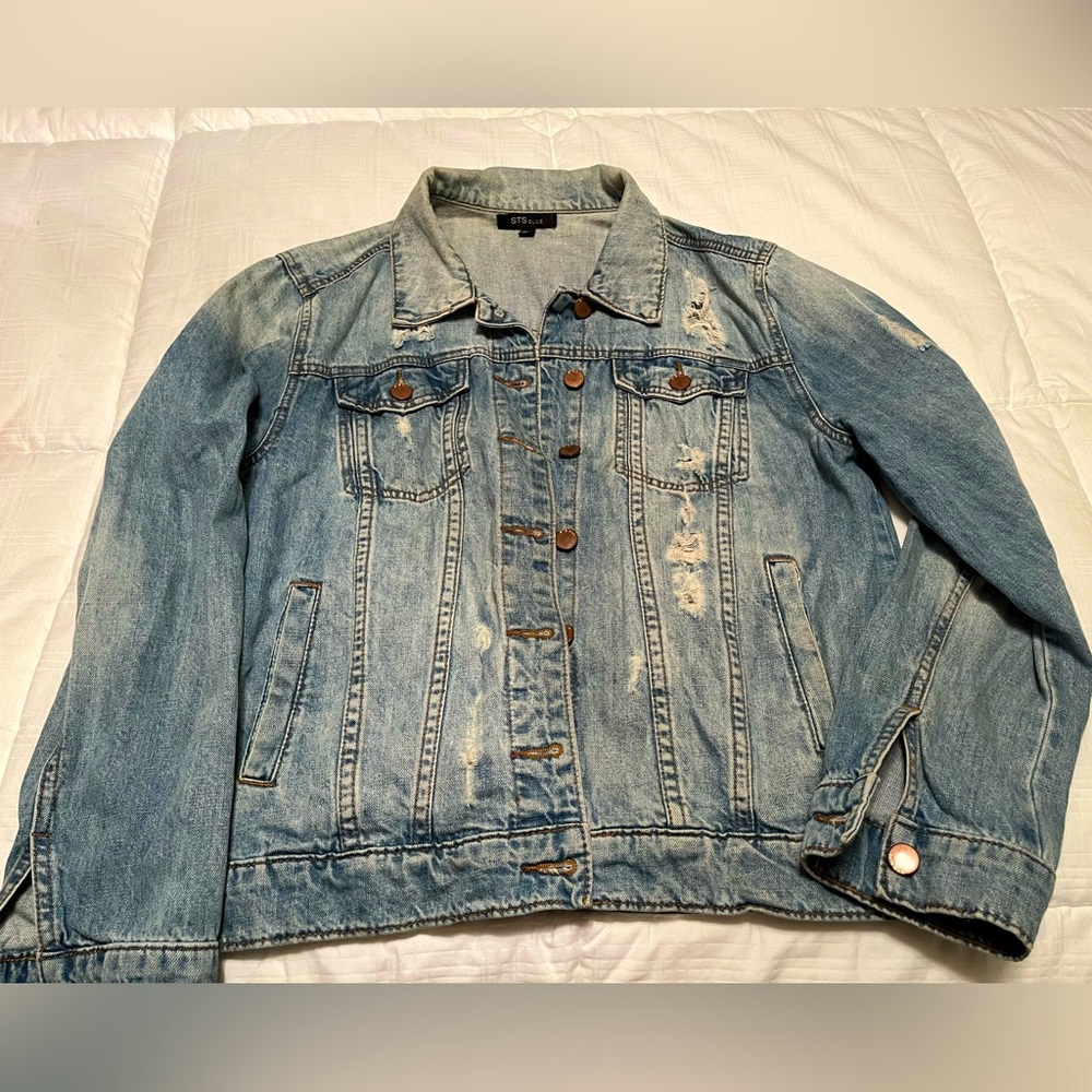 STS Blue Distressed Denim Jacket